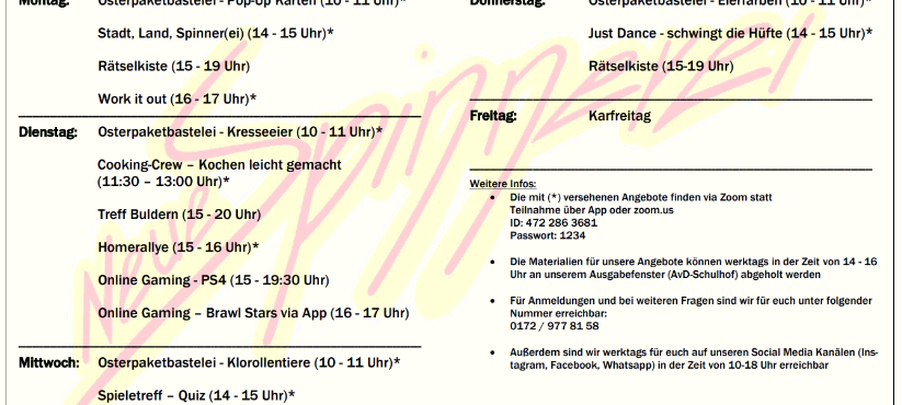 KREIS: Jugendzentren sorgen für Ferienprogramm