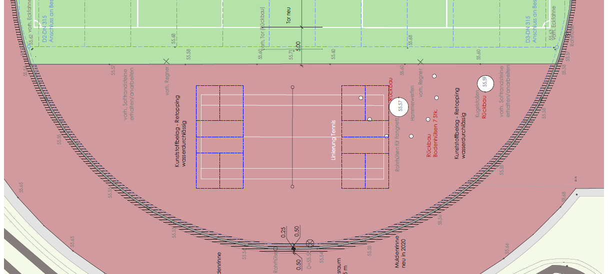 DÜLMEN: Arbeiten Sportzentrum Süd