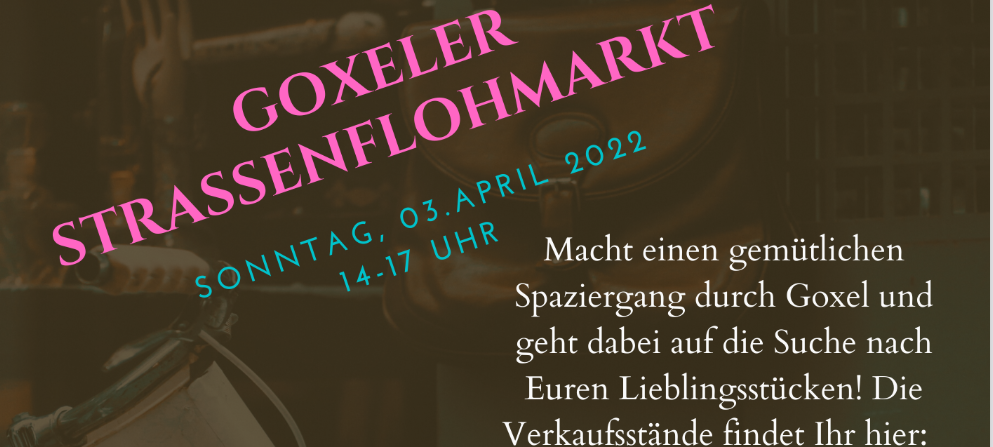 Straßenflomarkt in Goxel