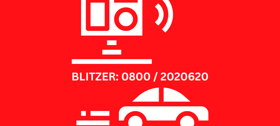 Hier Blitzer melden!
