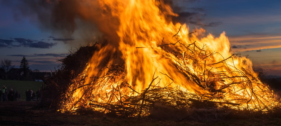 Osterfeuer im Kreis Coesfeld