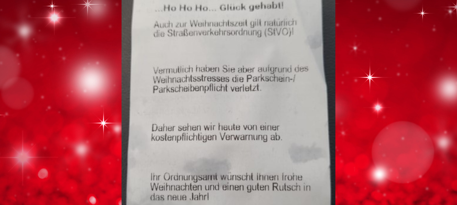 Tolle Weihnachtsgeste für Autofahrer
