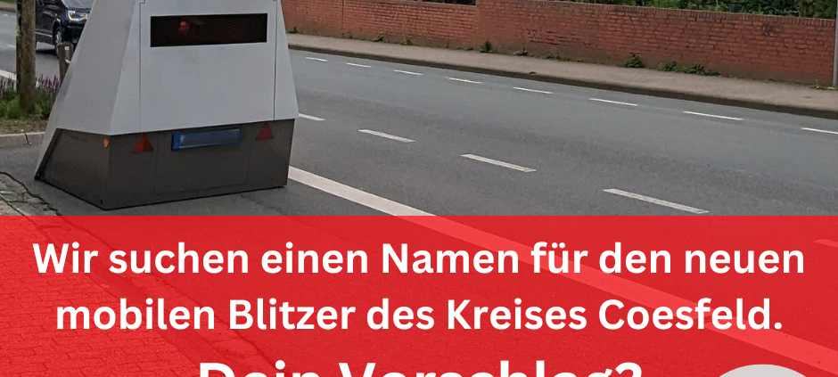 Name für mobilen Blitzer gesucht