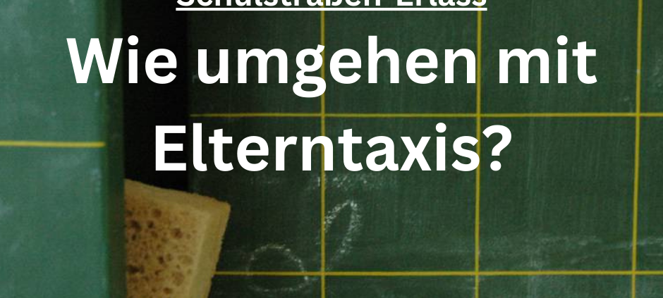 Elterntaxis vor Schulen