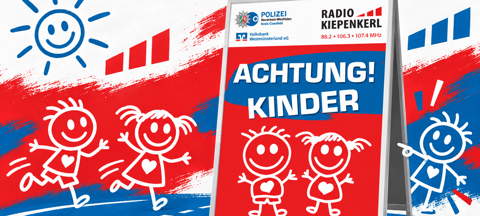 KREIS: Neue "Achtung Kinder"-Schilder