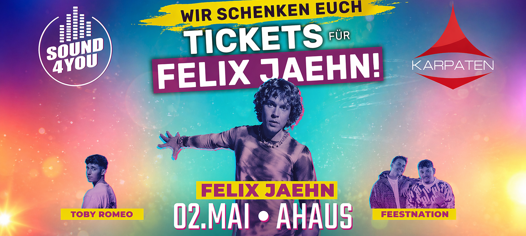 Tickets FELIX JAEHN für den 2. Mai