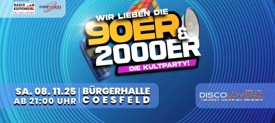 Die großer 90er/2000er Party