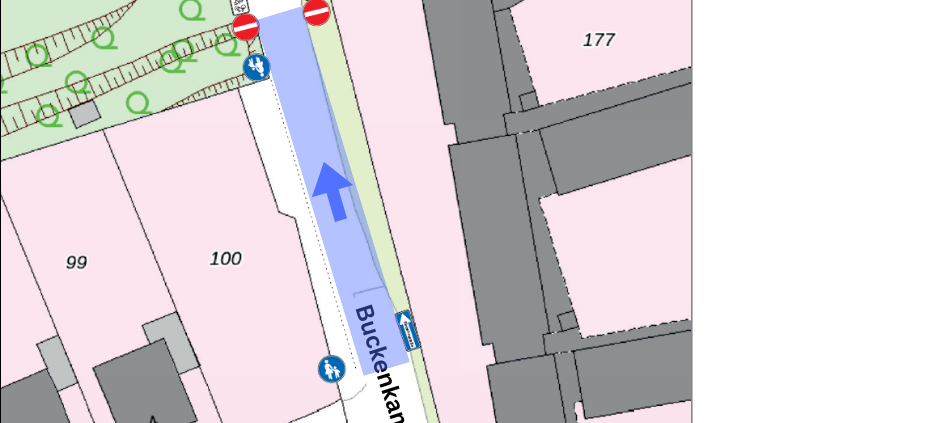 NOTTULN: Buckenkamp nur teilweise Einbahnstraße
